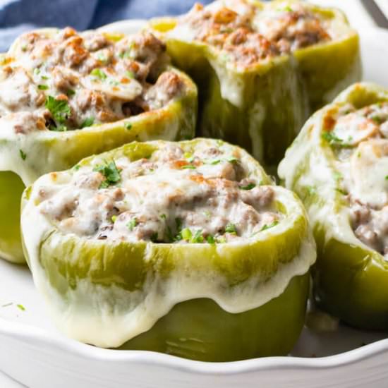 Philly Cheesesteak Stuffed Peppers