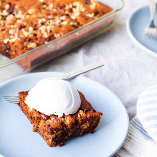 Healthy Chocolate Date Walnut Cake