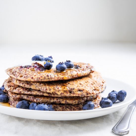 Johnny Cakes with Red Quinoa