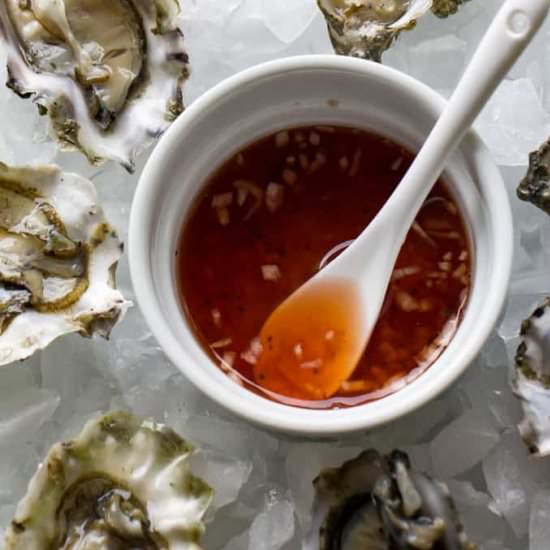 Mignonette sauce for oysters