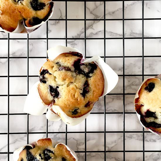 Blueberry Muffins – Dairy free