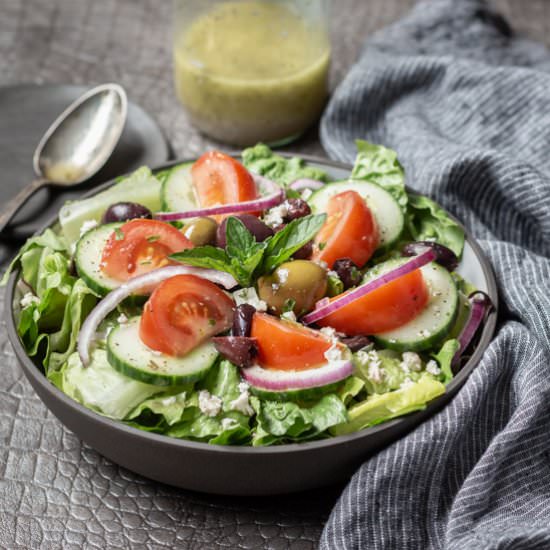 Greek Salad with Vinaigrette