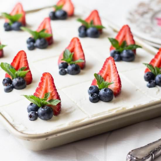 Festive Sour Cream Cake