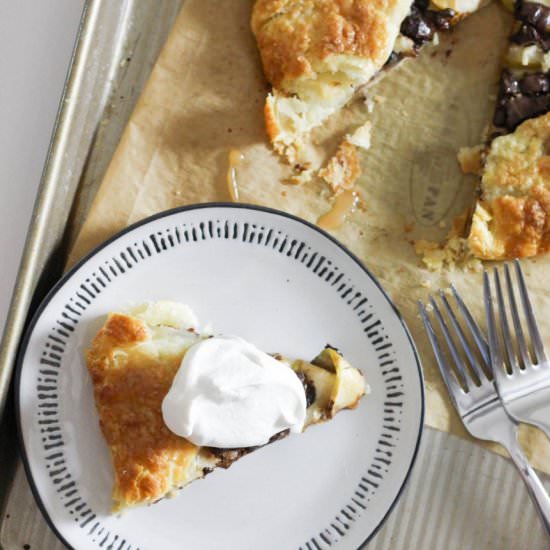 Chocolate Caramel Apple Galette