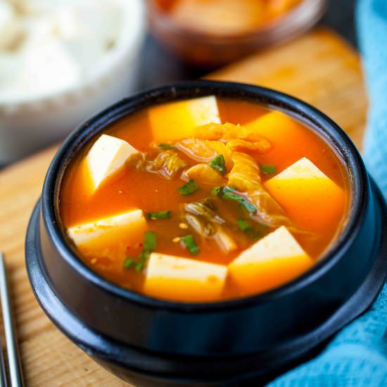 KIMCHI TOFU SOUP (SUNDUBU-JJIGAE)