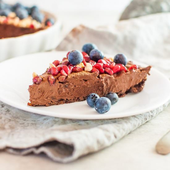 No Bake Chocolate Tart