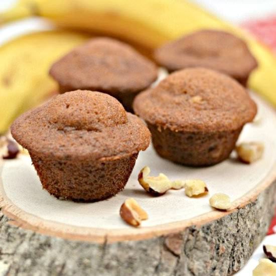 Banana Nut Mini Muffins