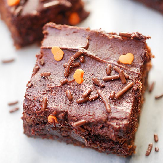 Chocolate frosted brownies