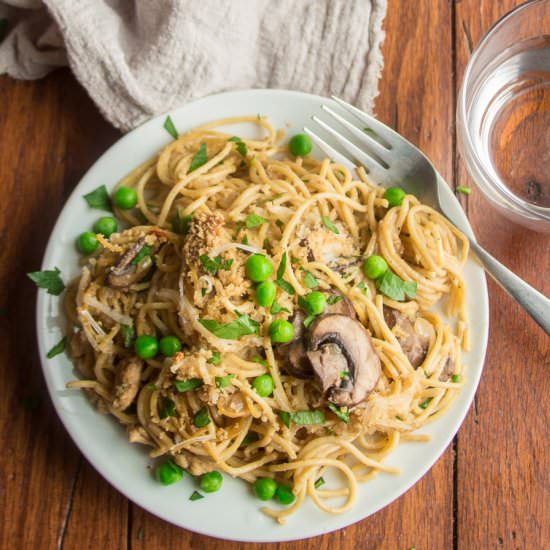 Vegan Chicken Tetrazzini