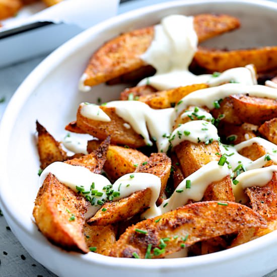 Old Bay Roasted Potato Wedges