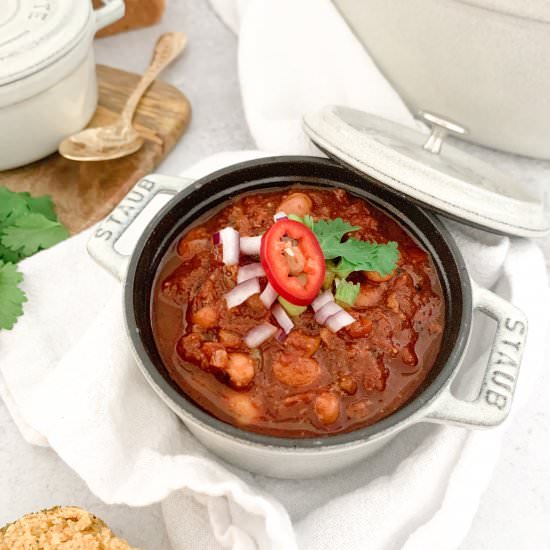 Mediterranean Lamb & Harissa Chili