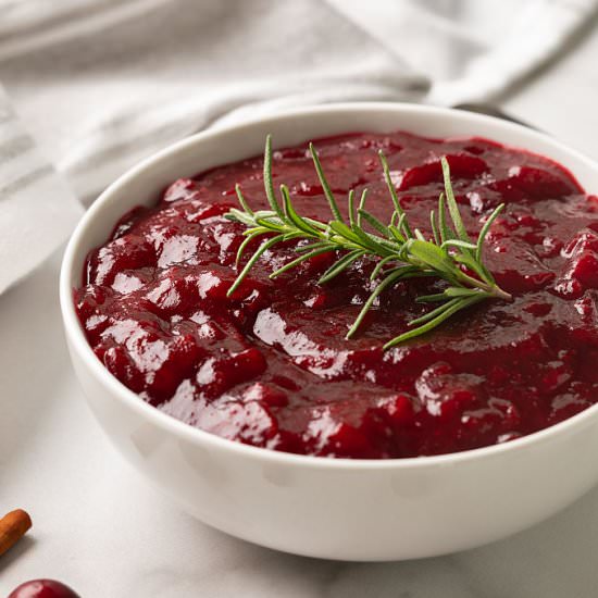 homemade cranberry sauce