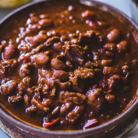 Crockpot Pumpkin Turkey Chili