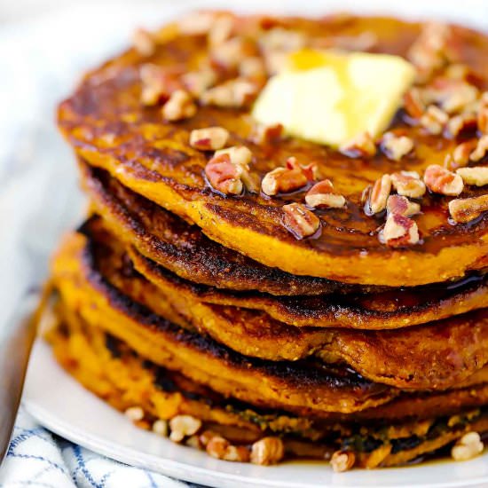 Healthy Pumpkin Pancakes