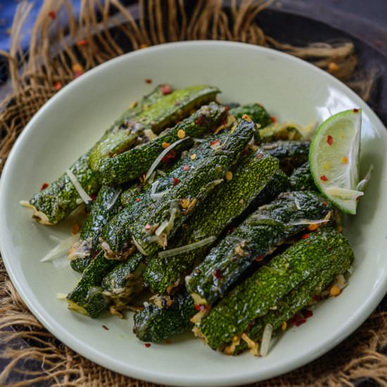 Oven Roasted Zucchini