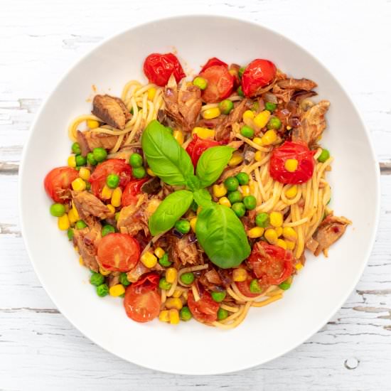 Tinned Mackerel Pasta