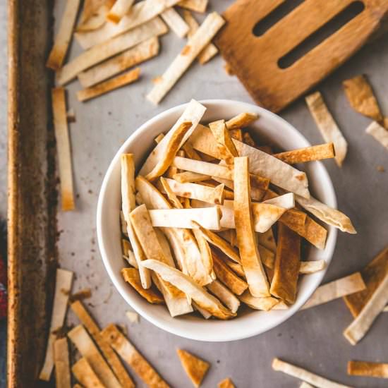 How to Make Crispy Tortilla Strips