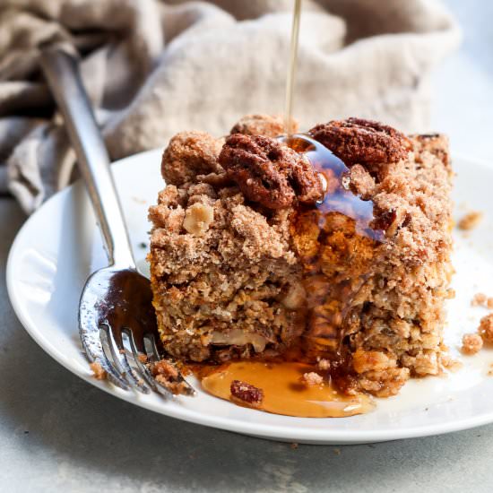 pumpkin pecan pie baked oatmeal