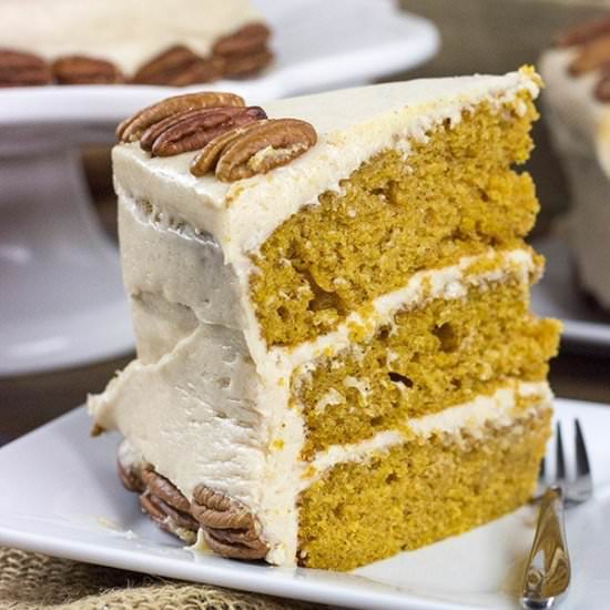 Pumpkin Spice Cake with Cream Cheese