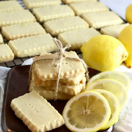Lemon Shortbread Cookies