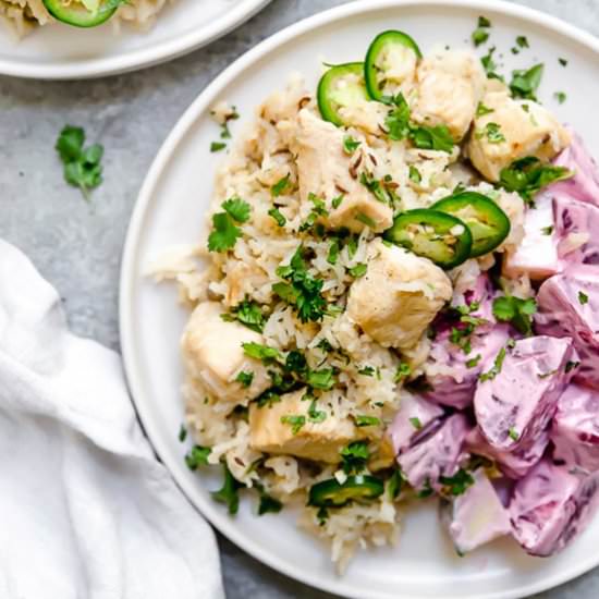 Instant Pot Indian Chicken Pulao