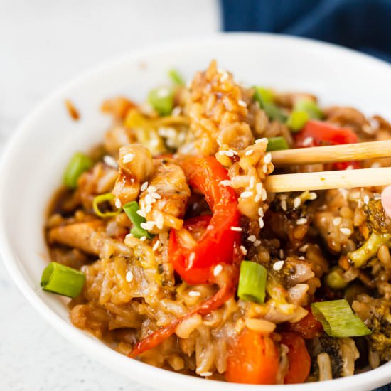 Instant Pot Teriyaki Chicken & Rice