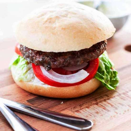 Grilled hamburger