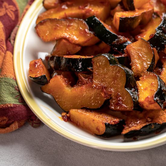 Harissa Roasted Squash