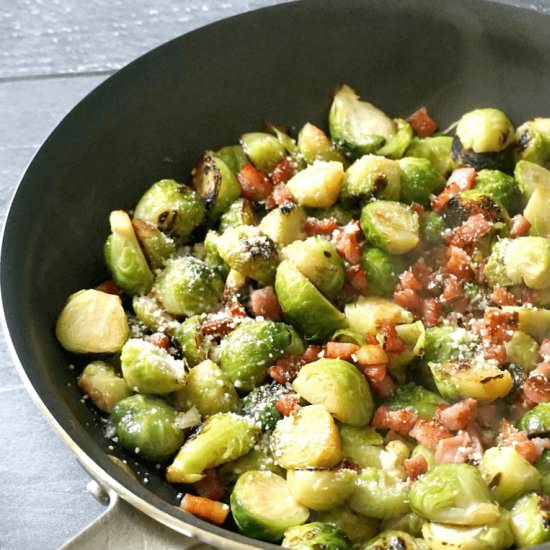 Pan-Fried Brussel Sprouts