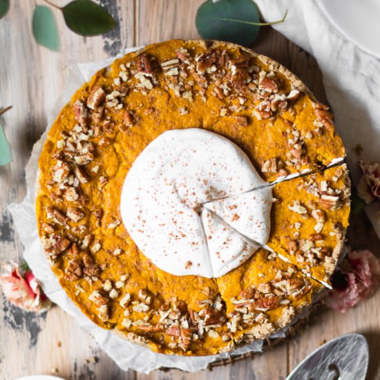 Vegan Pumpkin Cheesecake
