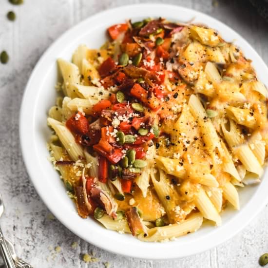Butternut Squash Mac & Cheese Pasta