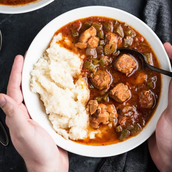 Whole30 Slow Cooker Gumbo