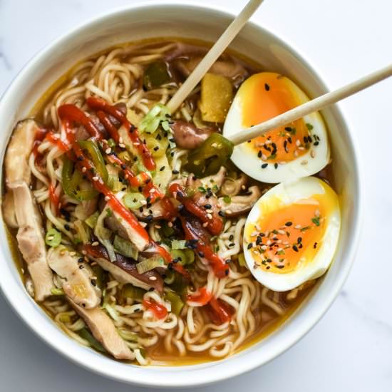 Shortcut Mushroom Ramen Bowls