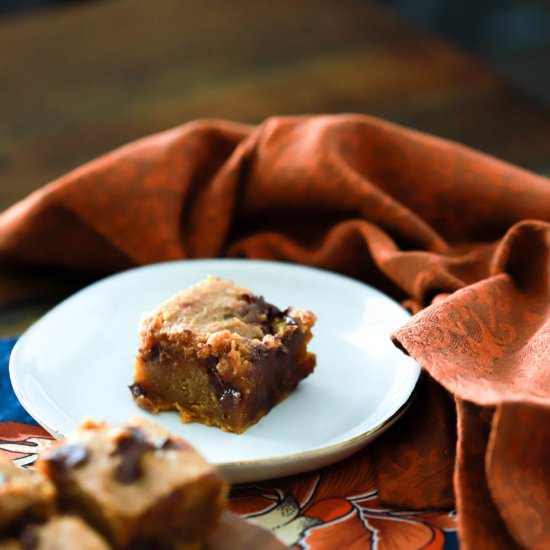 Brown Butter Pumpkin Blondies
