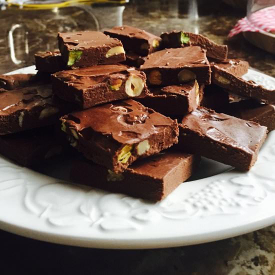 Delicious home made chocolate