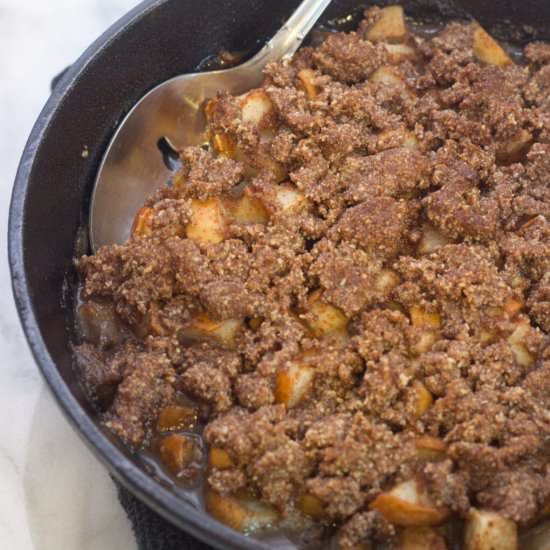 Grain-Free Skillet Apple Pear Crisp