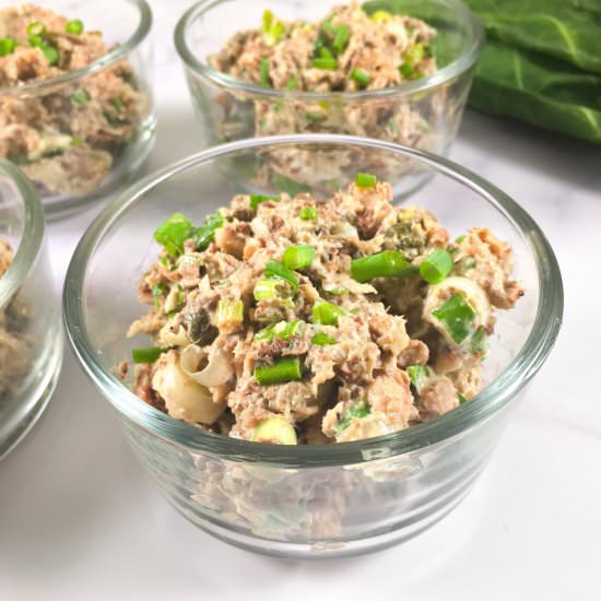 Sardine Salad with Collard Wraps