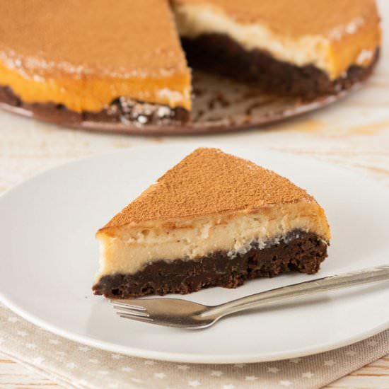 Vegan Brownie Cheesecake
