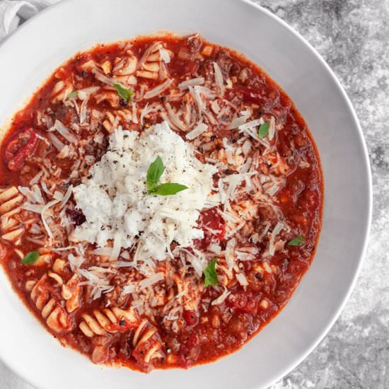 Vegan Lasagna Soup
