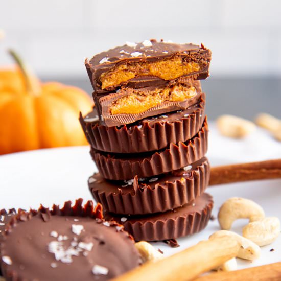 Pumpkin Chocolate Nut Butter Cups