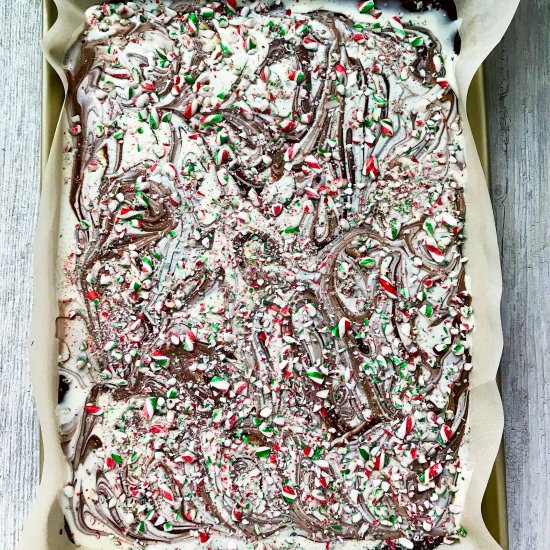 Peppermint Candy Cane Bark