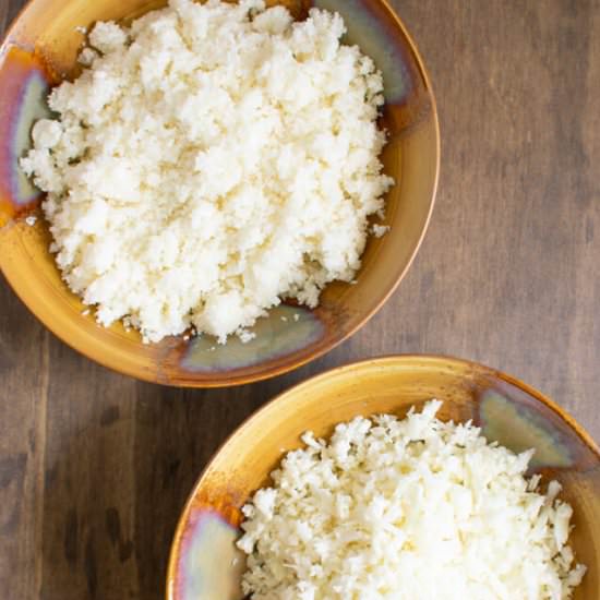 How to Make Cauliflower Rice Two Ways