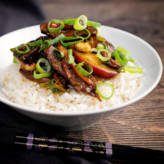 Plum & Duck Stir Fry