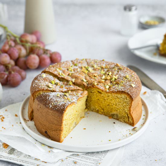 Pistachio Polenta Cake