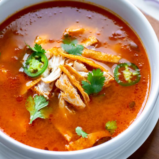Instant Pot Chicken Tortilla Soup