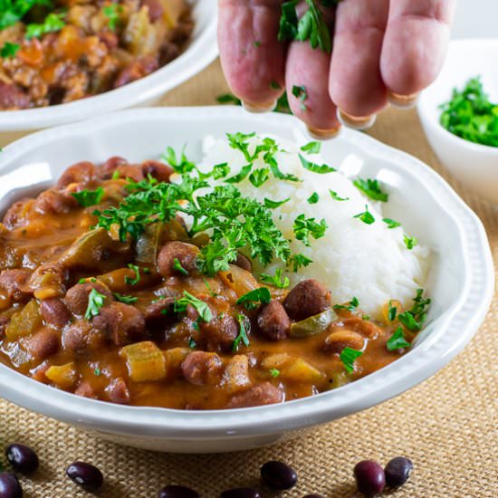 Red Beans and Rice 2 Ways, GF, DF