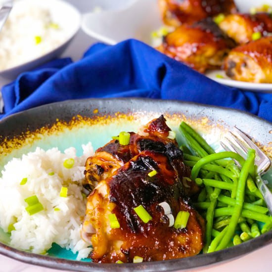 Soy-Honey-Glazed-Chicken Thighs