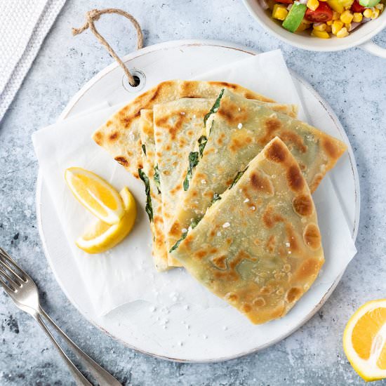 Spinach and Feta Gozleme