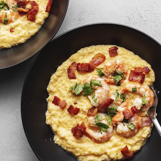 Keto Shrimp and Cheesy Grits