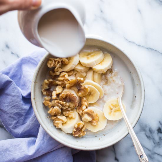 Creamy Oat Bran Porridge
